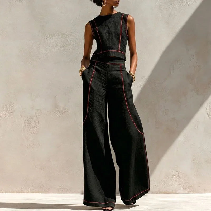 Azadeh Striped Casual Set