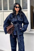 Sylvia Denim Jacket and Trouser Set
