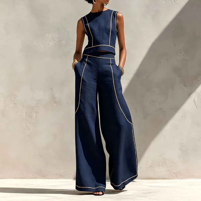 Azadeh Striped Casual Set