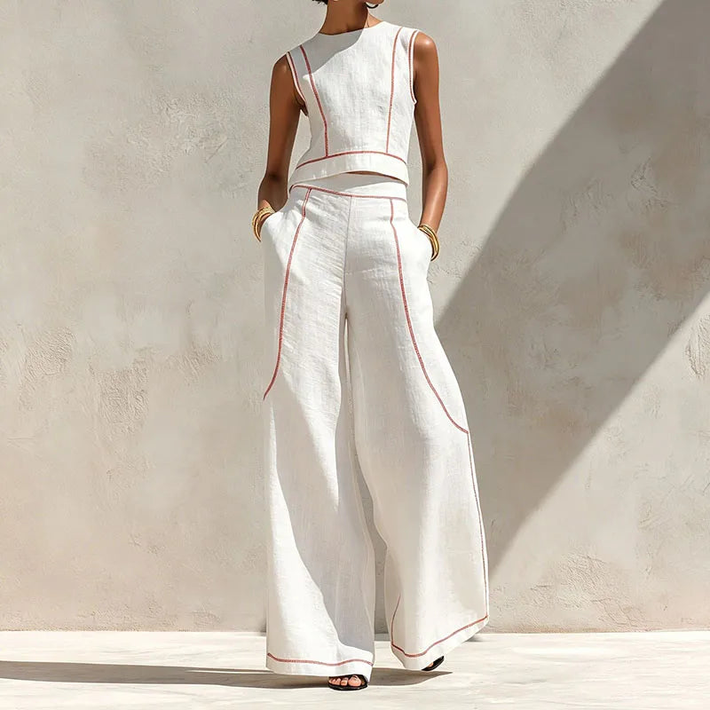 Azadeh Striped Casual Set