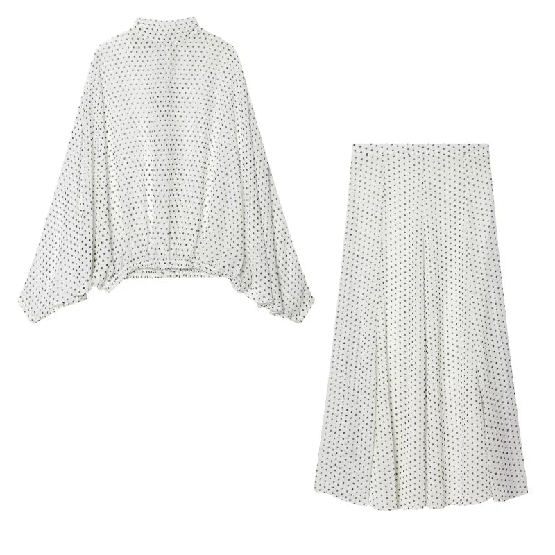 Como Batwing Skirt Set