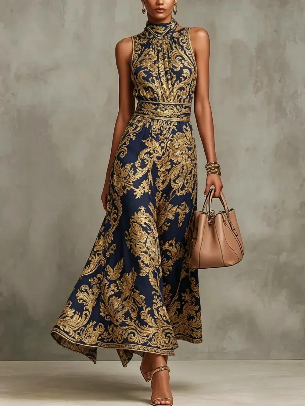 Seren Halter Maxi Dress