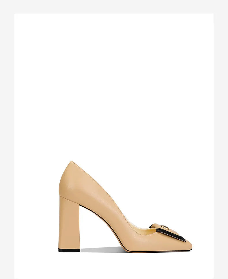 Loretta Square Heel Shoes