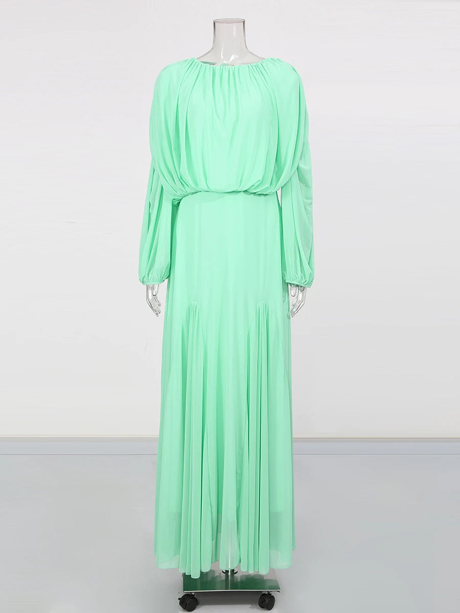 Domitia High Waist Maxi Dress