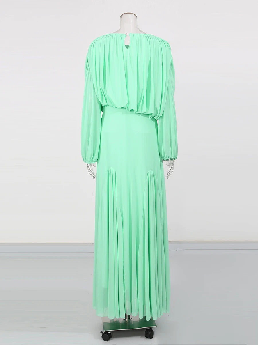 Domitia High Waist Maxi Dress