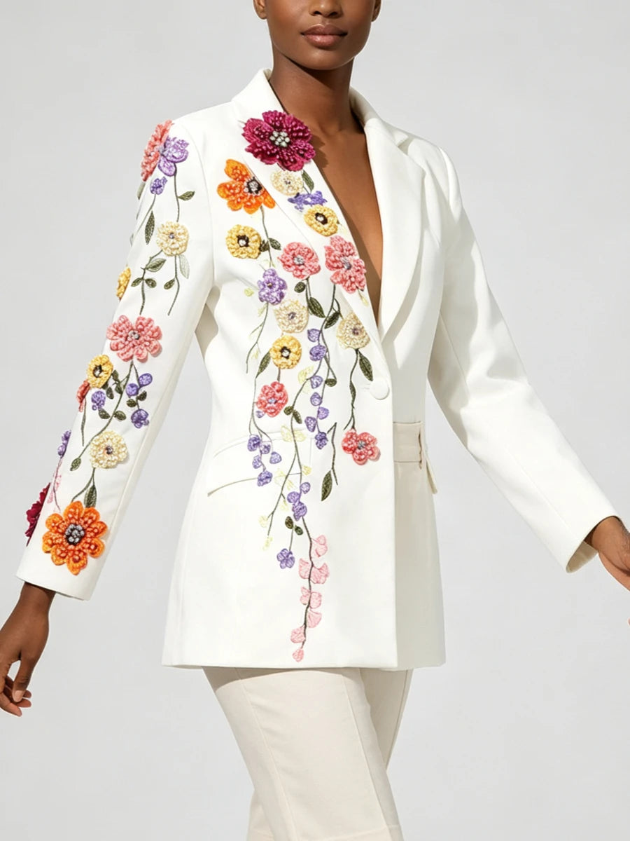 Regal Floral Blazer