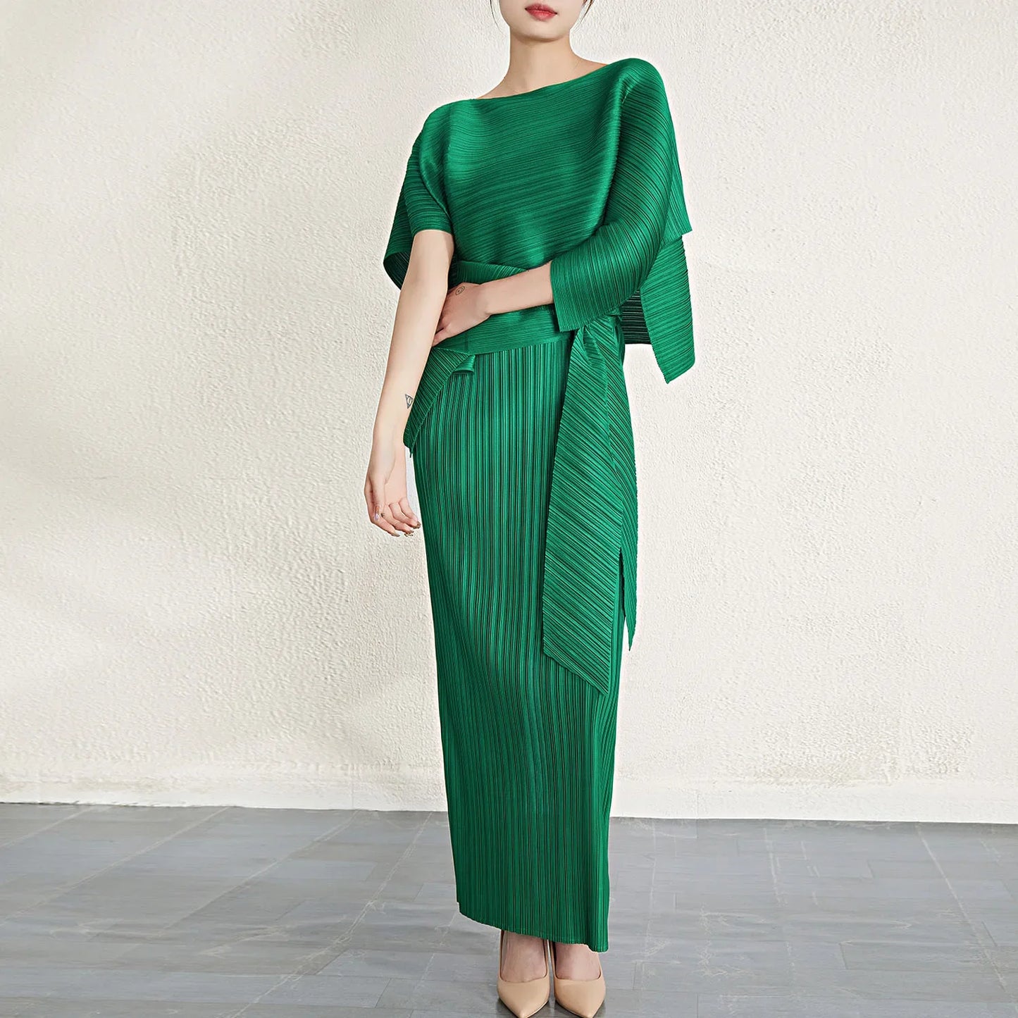 Aglaia Pleated Dress Set