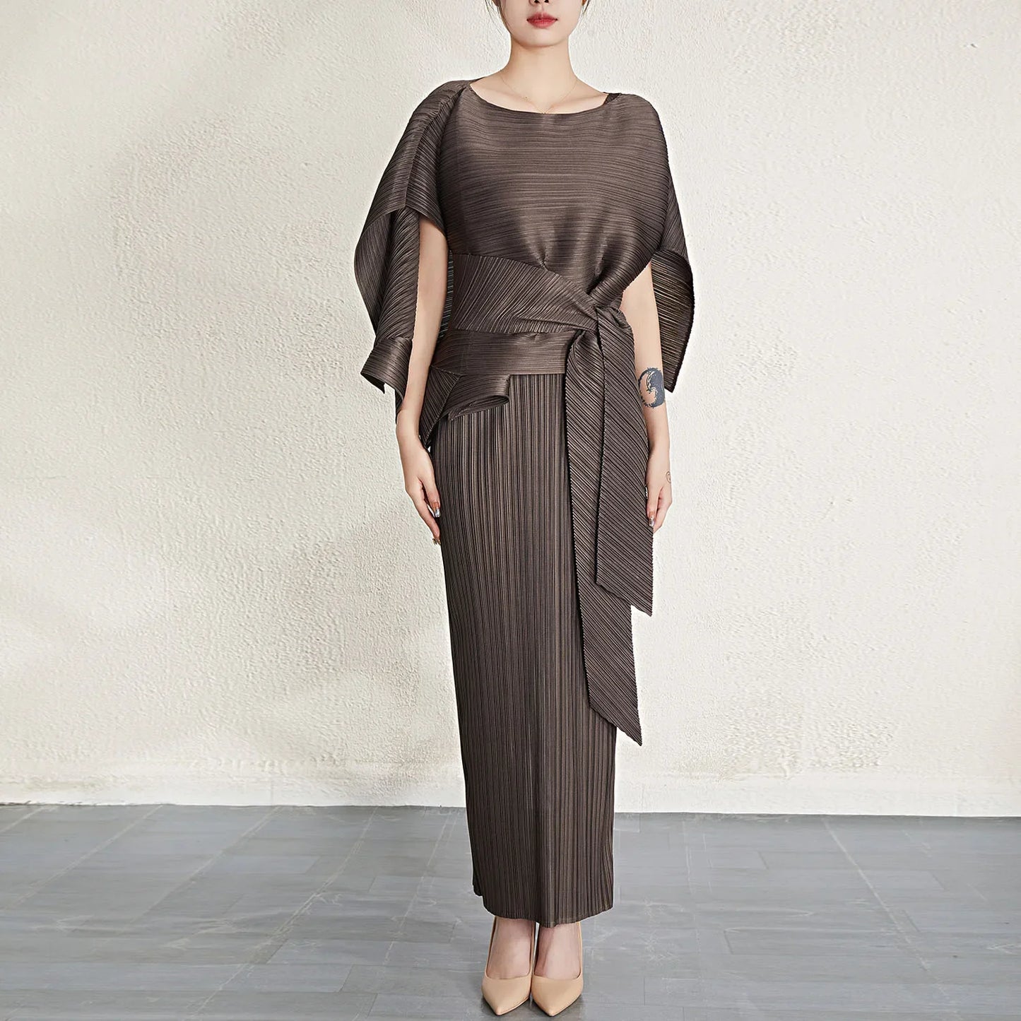Aglaia Pleated Dress Set