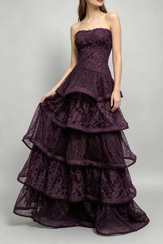 Shadow Lace Maxi Dress
