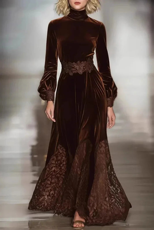 Florentine Velvet Evening Dress