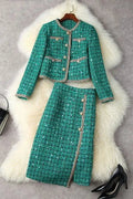 Ludovica Tweed Jacket Set