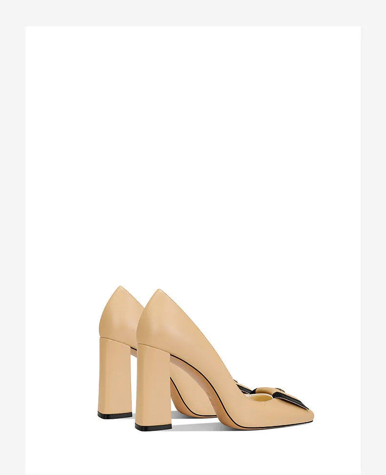 Loretta Square Heel Shoes