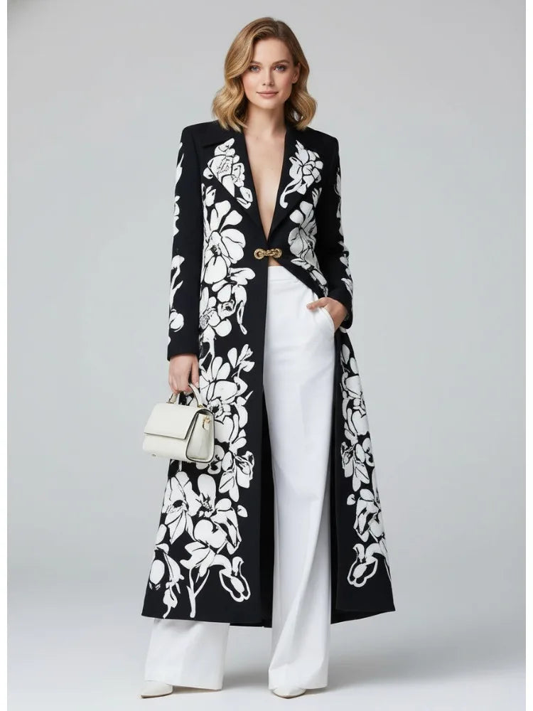 Virelisse Floral Trench Coat