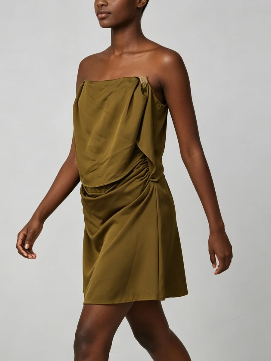 Majesty Satin Mini Dress
