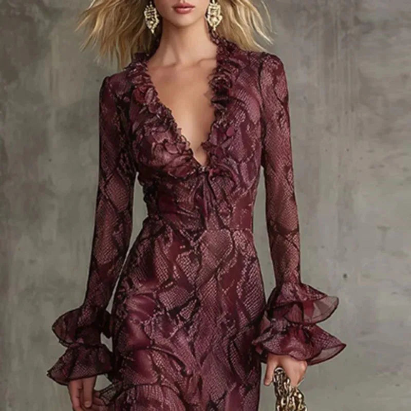 Jinx Snake Print Dress