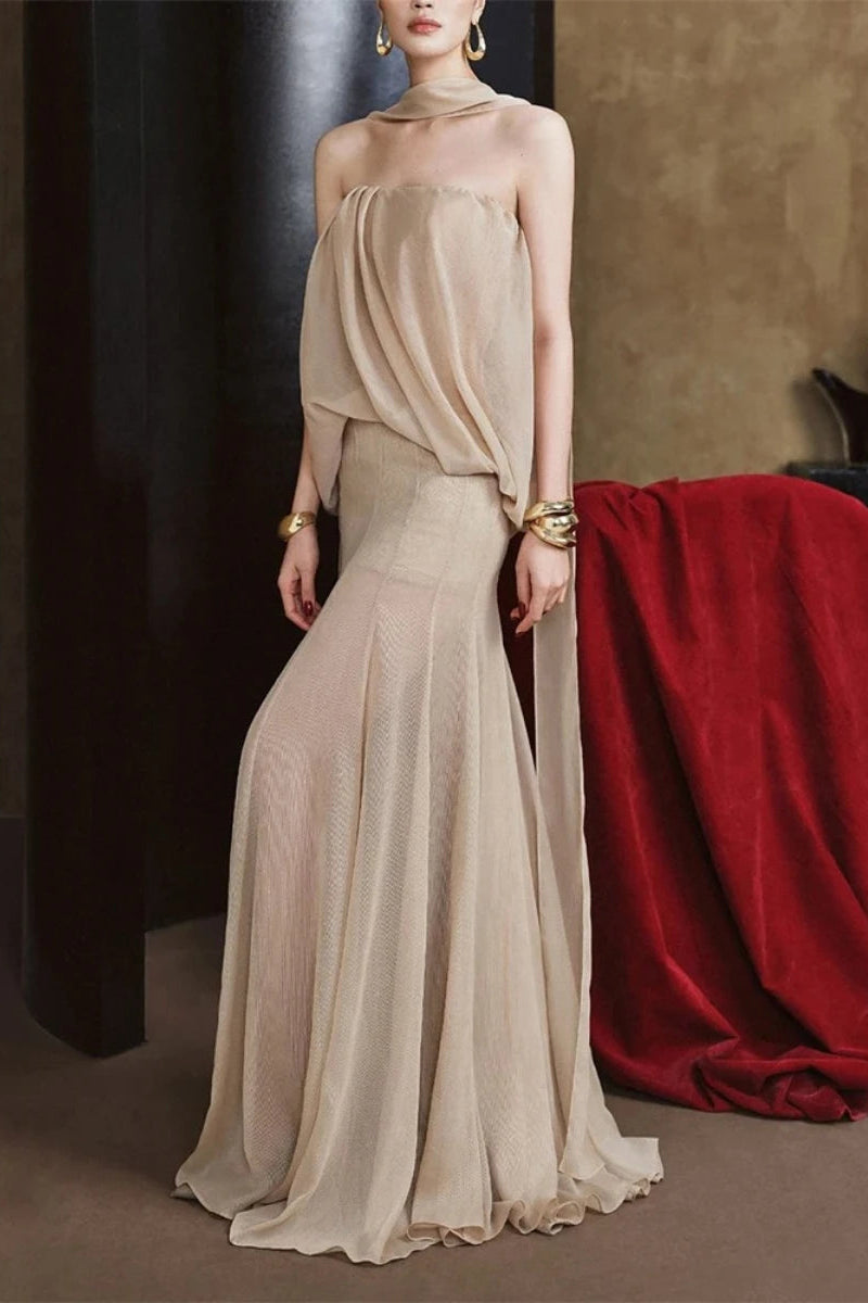 Rosine Sheer Evening Dress