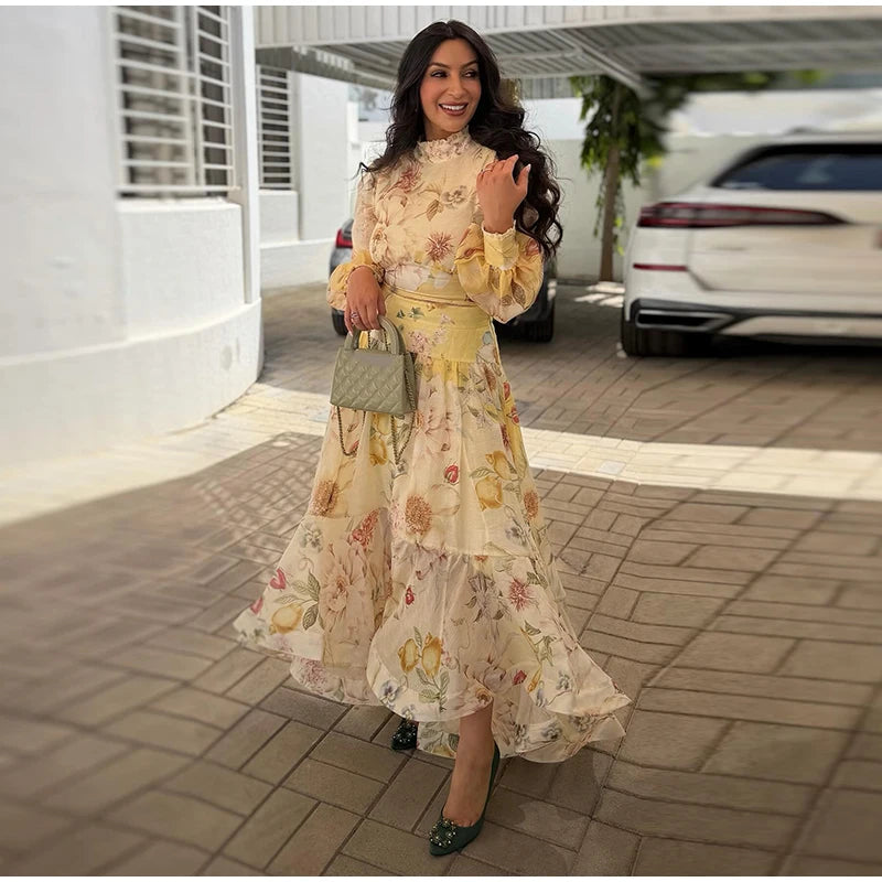 Fiorenza Ruffled Skirt Set