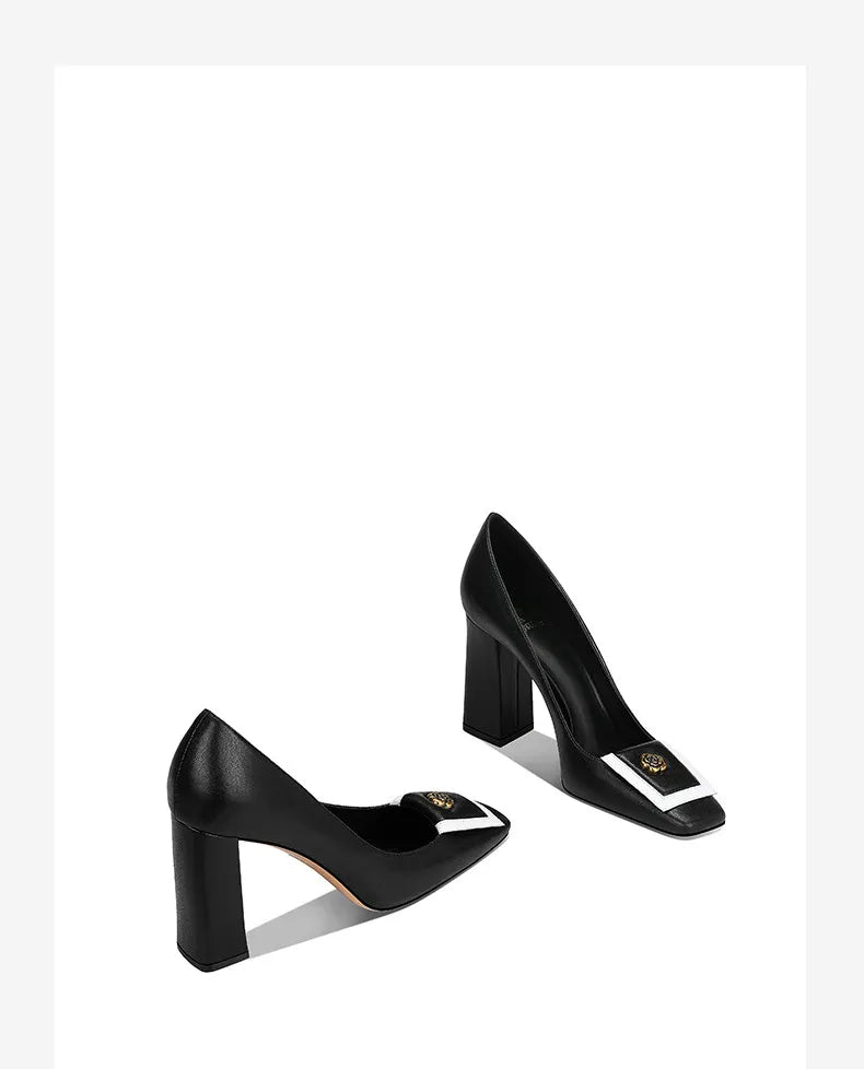 Loretta Square Heel Shoes