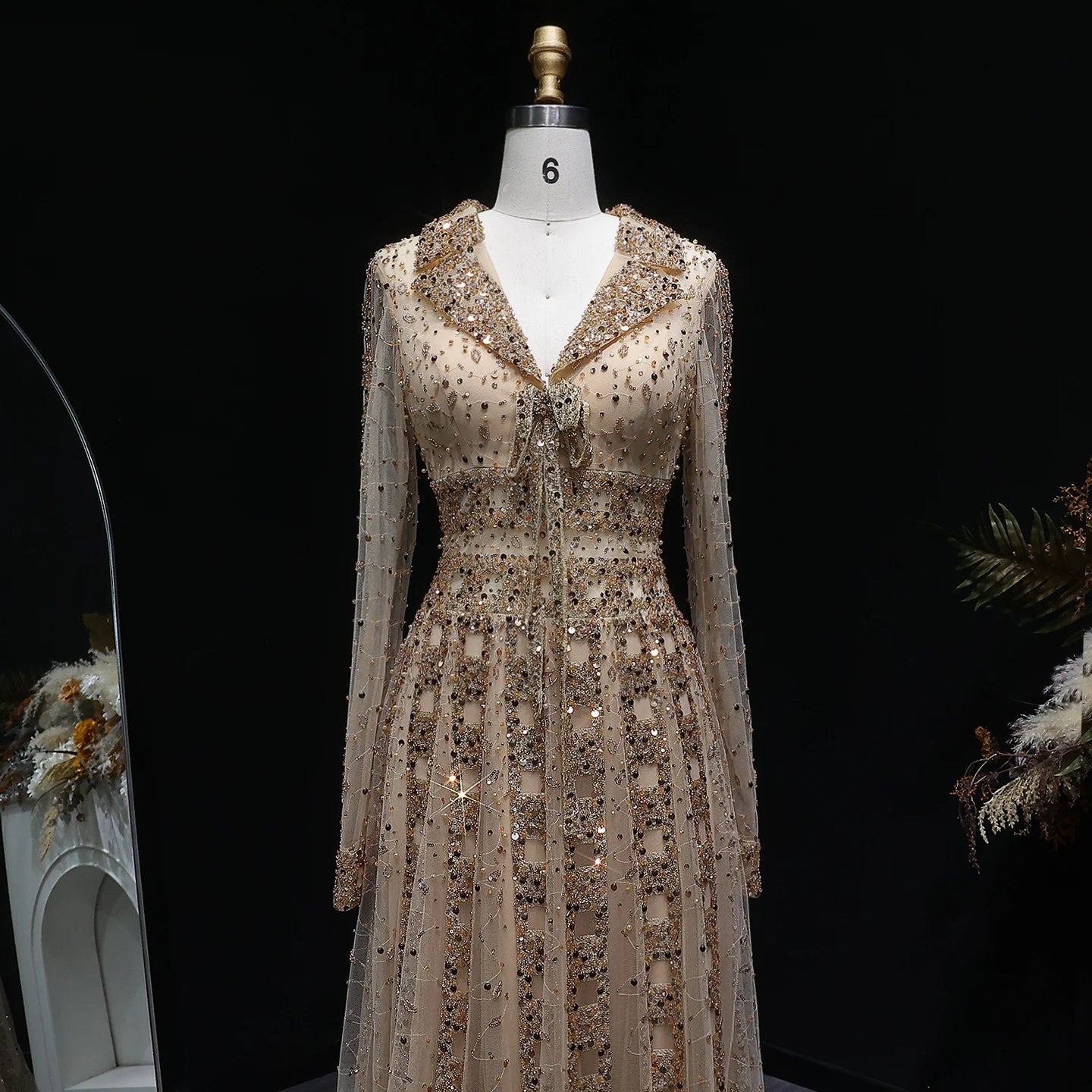 Sybille Sequin Formal Gown