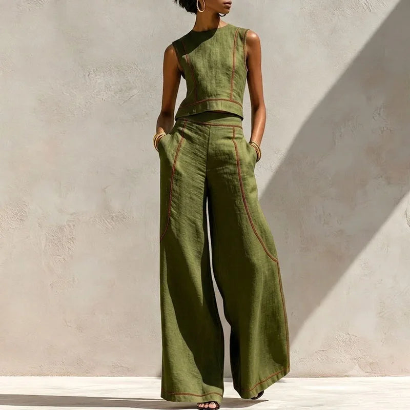 Azadeh Striped Casual Set