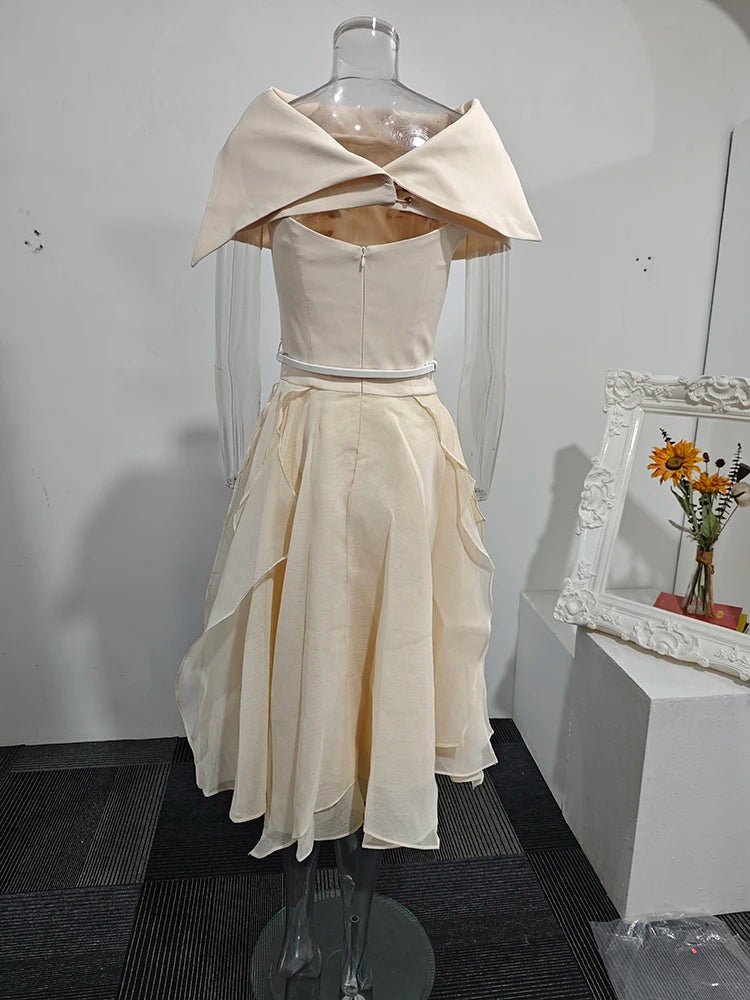 Clementina Cape Dress