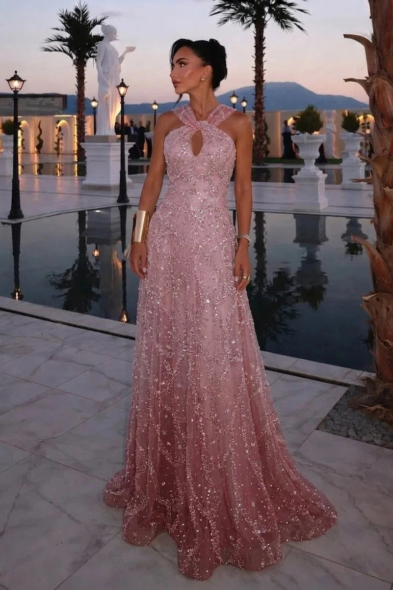 Olyssia Beaded Evening Dress