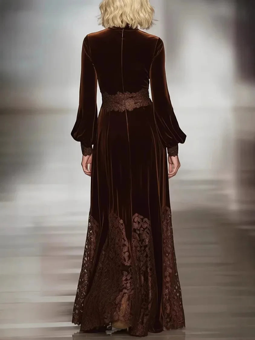 Florentine Velvet Evening Dress