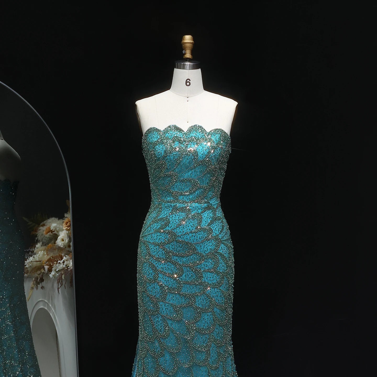 Annina Strapless Evening Gown