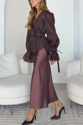 Solmira Wrap Skirt Set