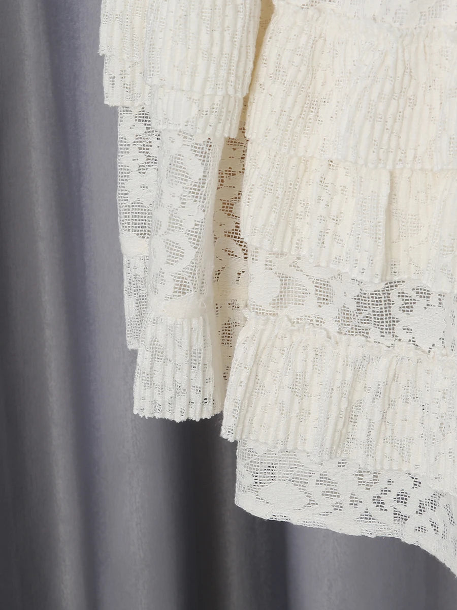 Crown Lace Turtleneck Dress