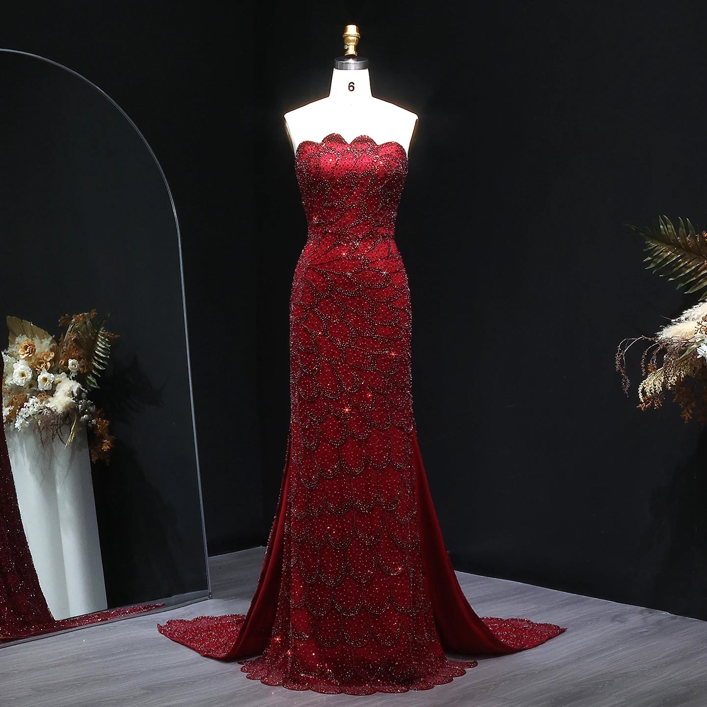 Annina Strapless Evening Gown