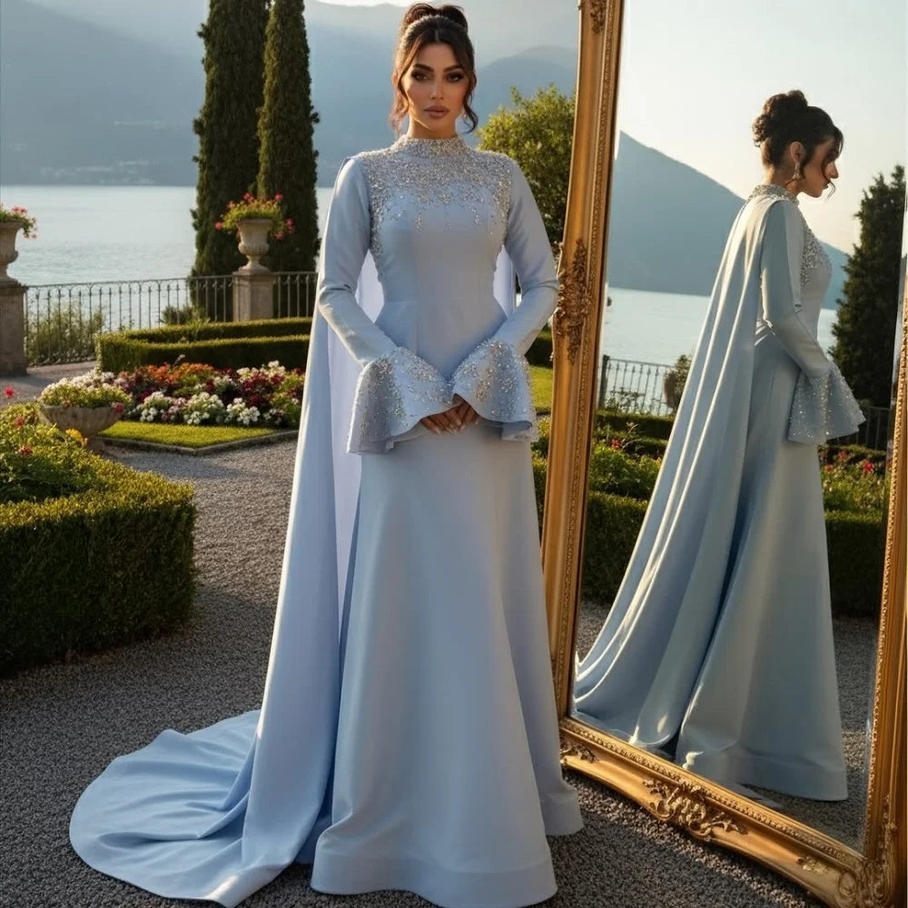 Parisa Crystal Evening Dress
