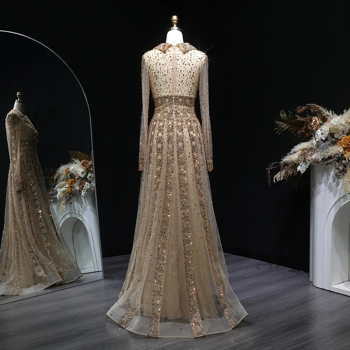 Sybille Sequin Formal Gown