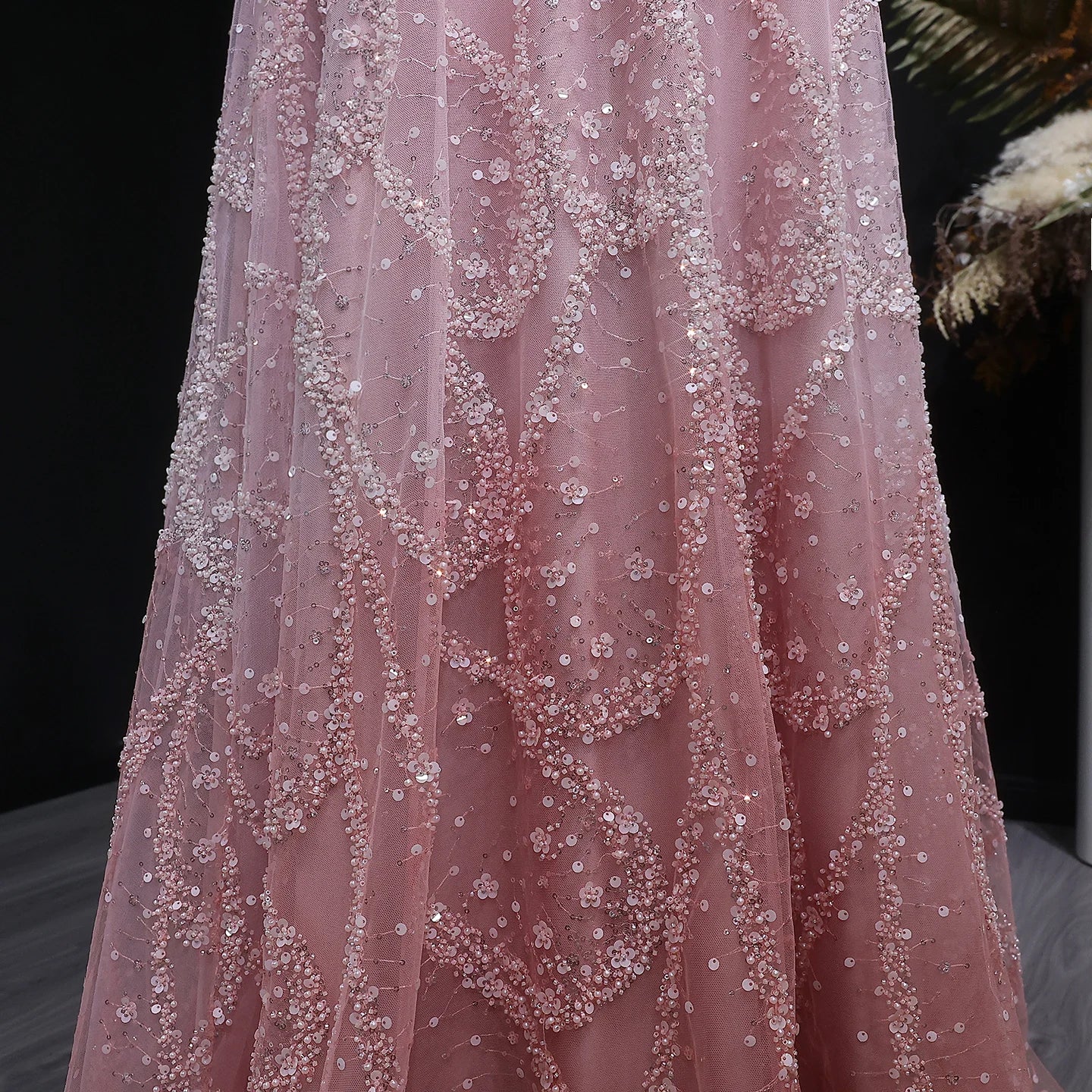 Olyssia Beaded Evening Dress