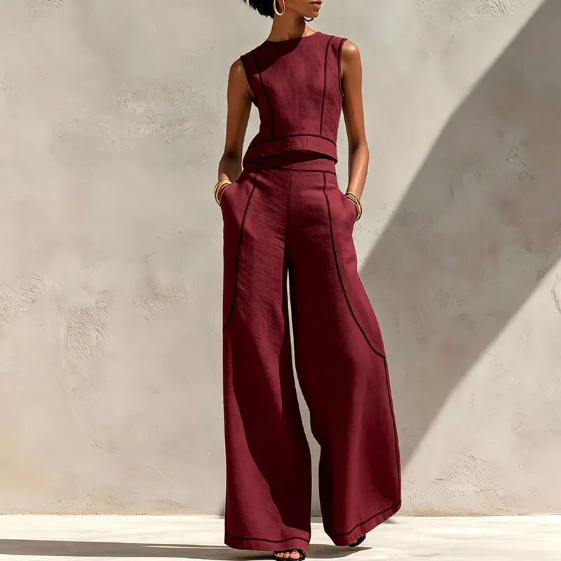 Azadeh Striped Casual Set