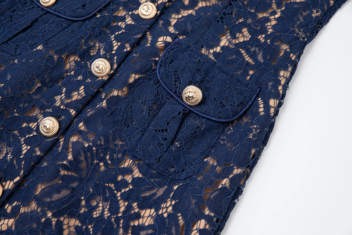 Taweret Fitted Lace Dress