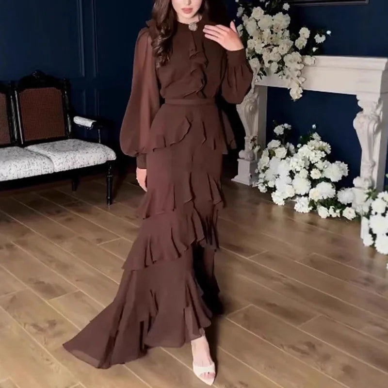 Sylverine Layered Ruffle Dress