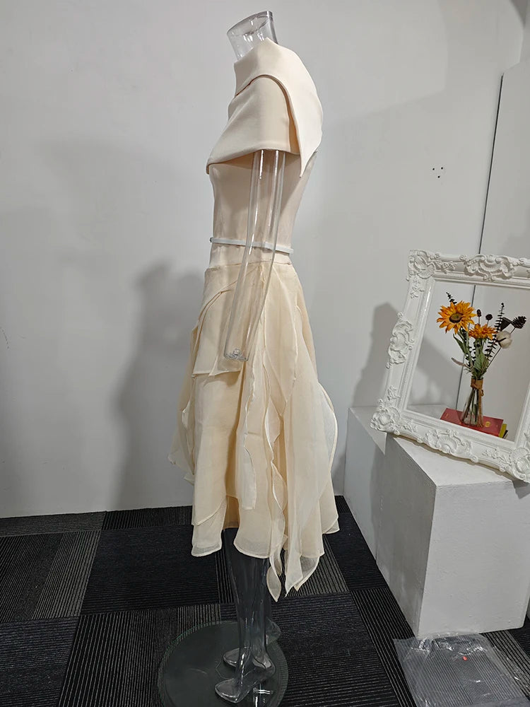 Clementina Cape Dress