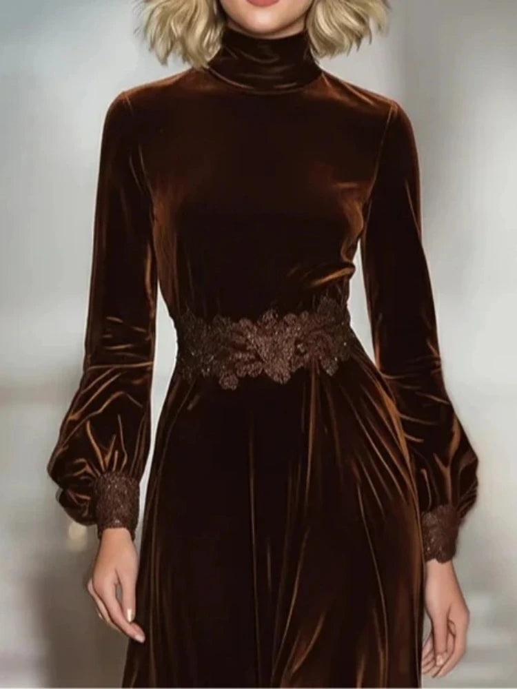 Florentine Velvet Evening Dress