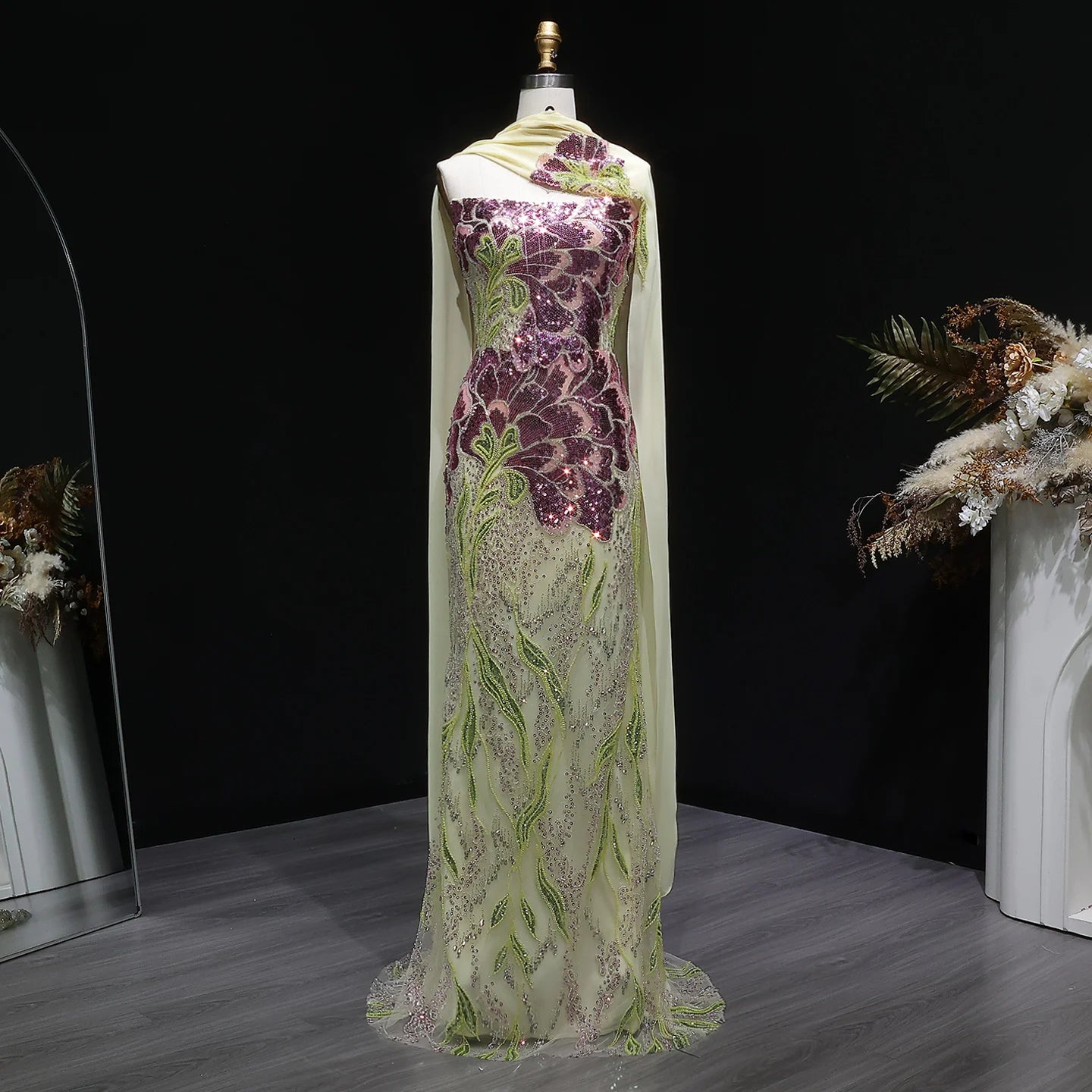 Nefeli Sequin Mermaid Gown