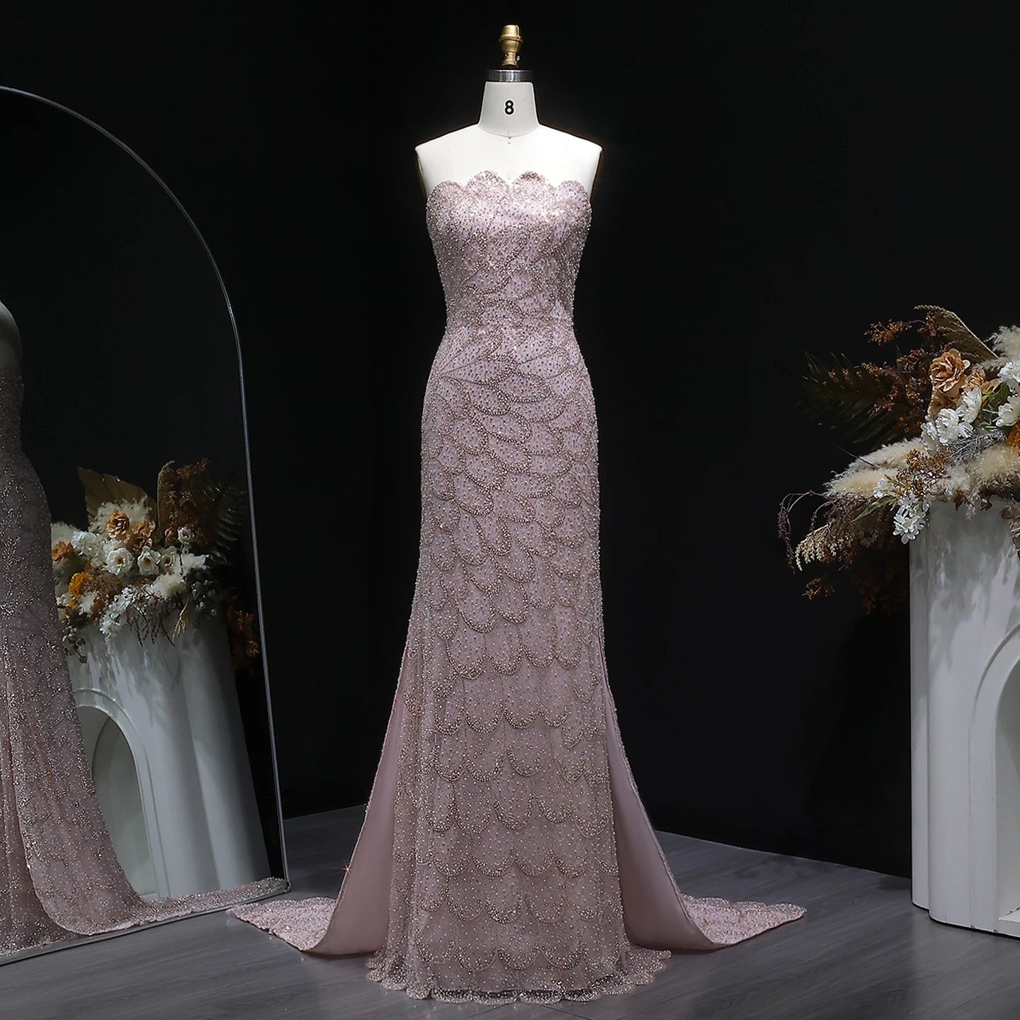 Annina Strapless Evening Gown
