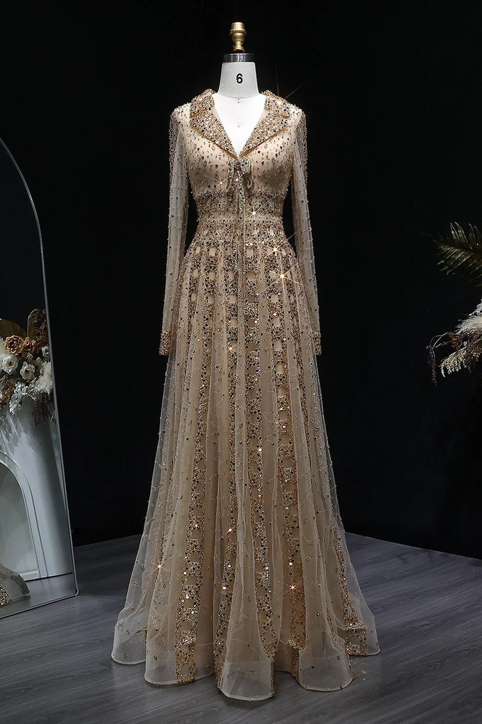 Sybille Sequin Formal Gown
