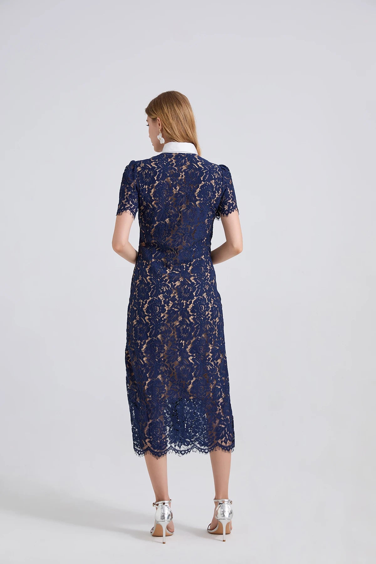 Taweret Fitted Lace Dress