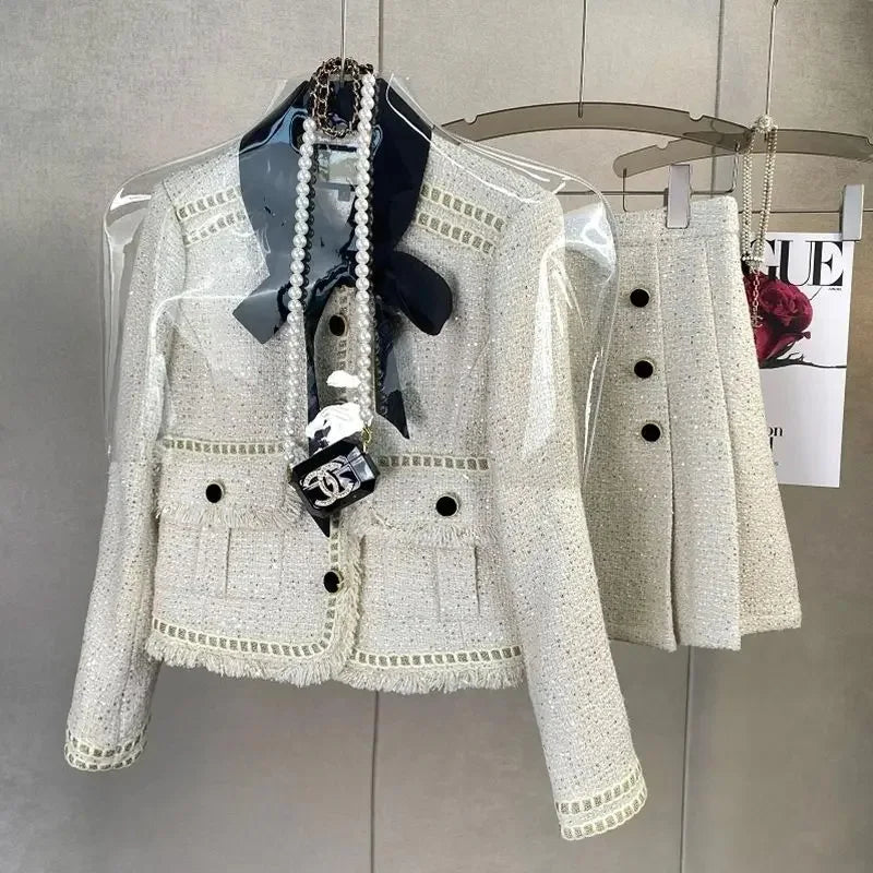 Ludovica Tweed Jacket Set