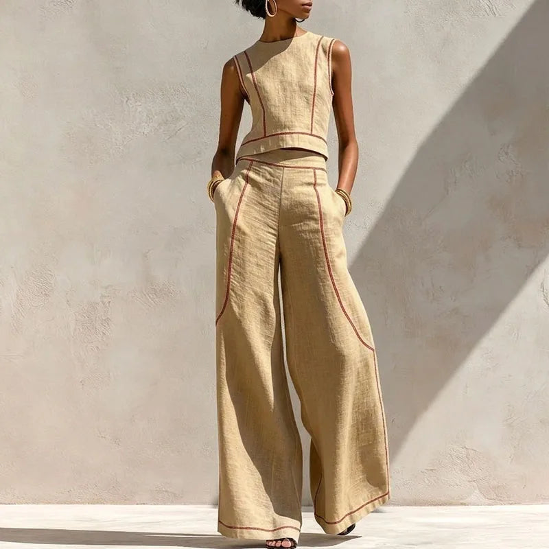 Azadeh Striped Casual Set