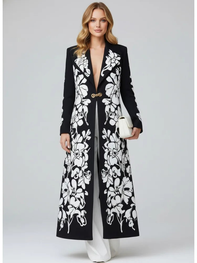 Virelisse Floral Trench Coat