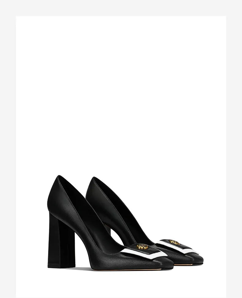 Loretta Square Heel Shoes