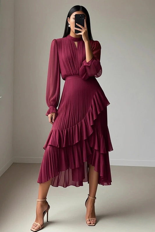 Neferati Pleated Midi Dress