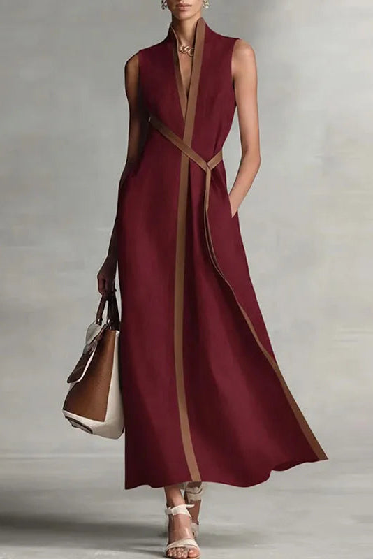 Seraina V-Neck Maxi Dress