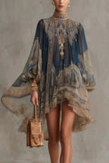 Damaris Printed Chiffon Dress